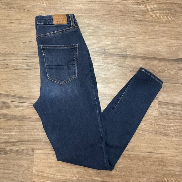 American Eagle Outfitters Denim - American Eagle Dark Wash Cotton Blend Denim Jeans 360° Next Level Stretch 4 Long
